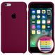 Чехол silicone case for iPhone 6/6s с микрофиброй и закрытым низом marsala / Бардовый
