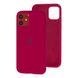 Чехол для iPhone 11 Silicone Full rose red / бардовый / закрытый низ