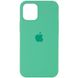 Чехол для Apple iPhone 12 | 12 Pro Silicone Full / закрытый низ (Зеленый / Spearmint)