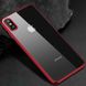 Прозрачный силиконовый чехол с глянцевой окантовкой Full Camera для Apple iPhone XS Max (6.5") (Красный)