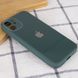 TPU+Glass чехол GLOSSY Logo Full camera (opp) для Apple iPhone 12 mini (5.4") (Зеленый)