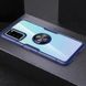 TPU+PC чехол Deen CrystalRing for Magnet (opp) для Samsung Galaxy Note 20 (Бесцветный / Синий)