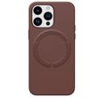 Чехол для iPhone 13 Pro New Leather Case With Magsafe Brown