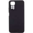 Чехол Silicone Cover Full Camera (AA) для Xiaomi Redmi Note 11 (Global) / Note 11S Черный / Black