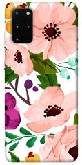 Чехол для Samsung Galaxy S20+ PandaPrint Акварельные цветы цветы