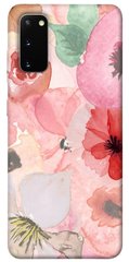 Чехол для Samsung Galaxy S20 PandaPrint Акварельные цветы 3 цветы