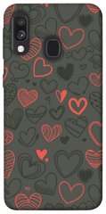 Чохол для Samsung Galaxy A40 (A405F) PandaPrint Милі серця патерн