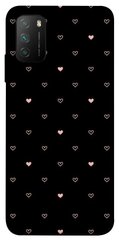 Чехол для Xiaomi Poco M3 PandaPrint Сердечки паттерн