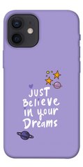 Чехол для Apple iPhone 12 mini (5.4"") PandaPrint Just believe in your Dreams надписи