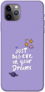Чехол для Apple iPhone 11 Pro Max (6.5"") PandaPrint Just believe in your Dreams надписи