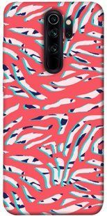 Чехол для Xiaomi Redmi Note 8 Pro PandaPrint Red Zebra print паттерн