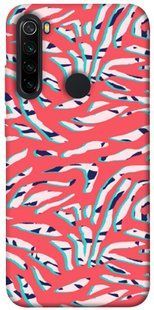 Чохол для Xiaomi Redmi Note 8 PandaPrint Red Zebra print патерн