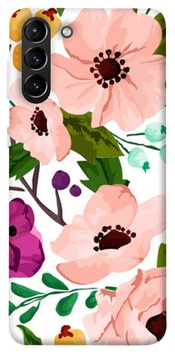 Чехол для Samsung Galaxy S21+ PandaPrint Акварельные цветы цветы