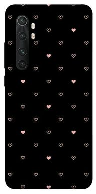 Чехол для Xiaomi Mi Note 10 Lite PandaPrint Сердечки паттерн