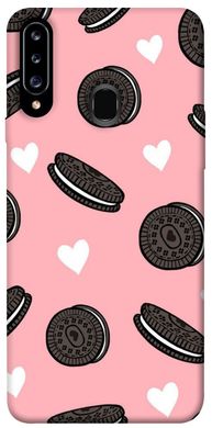 Чехол для Samsung Galaxy A20s PandaPrint Печенье Opeo pink паттерн