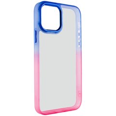 Чехол TPU+PC Fresh sip series для Apple iPhone 11 (6.1") Розовый / Синий