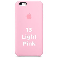 Чохол silicone case for iPhone 6 / 6s Light Pink / рожевий