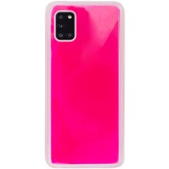 Неоновый чехол Neon Sand glow in the dark для Samsung Galaxy A31 (Розовый)