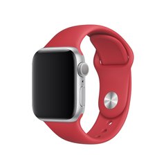Силиконовый ремешок для Apple watch 38mm / 40mm (Красный / Red)