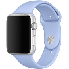 Силиконовый ремешок для Apple watch 42mm / 44mm (Голубой / Lilac Blue)