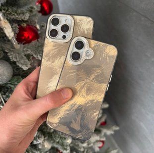 Мраморный Чехол для iPhone 11 Marble Shine Gold