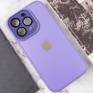 Чехол для iPhone 13 Pro Стеклянный матовый + стекло на камеру с микрофиброй TPU+Glass Sapphire Midnight Dasheen