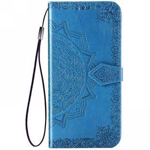 Кожаный чехол (книжка) Art Case с визитницей для Xiaomi Redmi Note 9 / Redmi 10X Синий