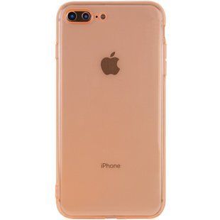 Матовий напівпрозорий TPU чохол із захистом камери для Apple iPhone 7 plus / 8 plus (5.5 ") (Помаранчевий / Orange)