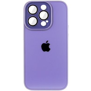Чехол для iPhone 13 Pro Стеклянный матовый + стекло на камеру с микрофиброй TPU+Glass Sapphire Midnight Dasheen