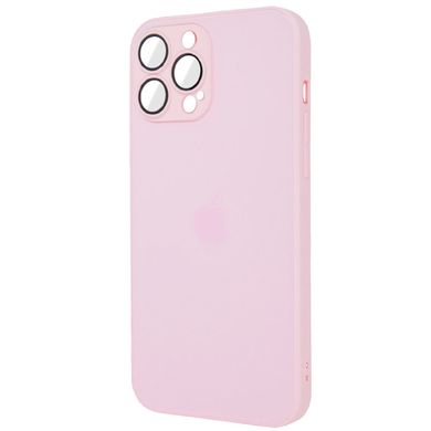 Чохол для Iphone 13 Pro Max Скляний матовий + скло на камеру TPU+Glass Sapphire matte case Chanel Pink