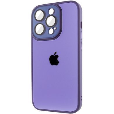 Чехол для iPhone 13 Pro Стеклянный матовый + стекло на камеру с микрофиброй TPU+Glass Sapphire Midnight Dasheen