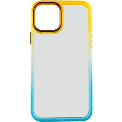 Чохол TPU+PC Fresh sip series для Apple iPhone 11 Pro Max (6.5") Бірюзовий / Помаранчевий