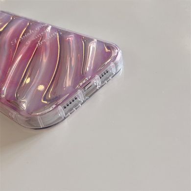 Чехол для iPhone 12 / 12 Pro Wave Halo Staining Pink
