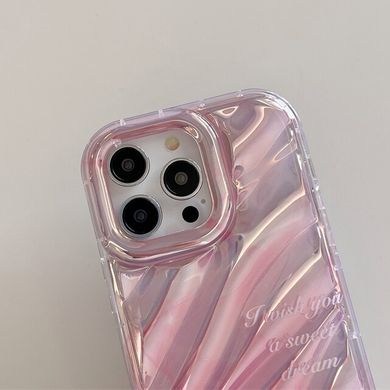 Чехол для iPhone 12 / 12 Pro Wave Halo Staining Pink