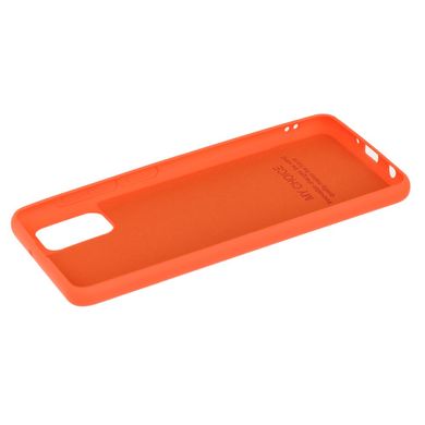 Чехол для Samsung Galaxy A31 (A315) Silicone Full оранжевый c закрытым низом и микрофиброю