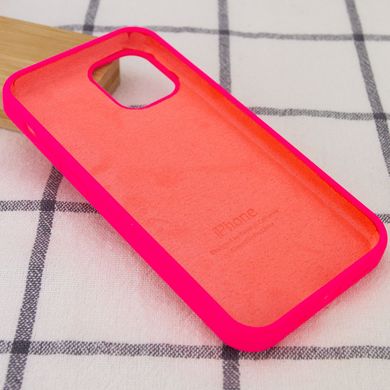 Чехол Silicone Case Full Protective (AA) для Apple iPhone 12 mini (5.4") (Розовый / Barbie pink)