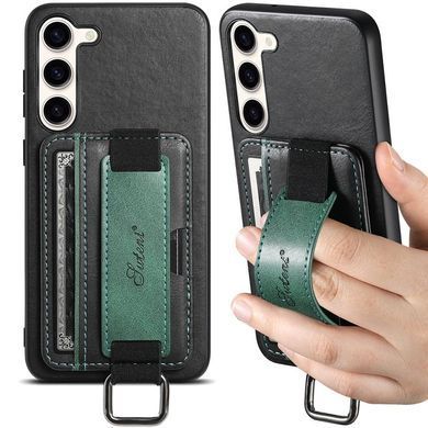 Кожаный чехол Wallet case and straps для Samsung Galaxy A24 4G (Черный / Black)