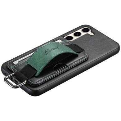 Кожаный чехол Wallet case and straps для Samsung Galaxy A24 4G (Черный / Black)