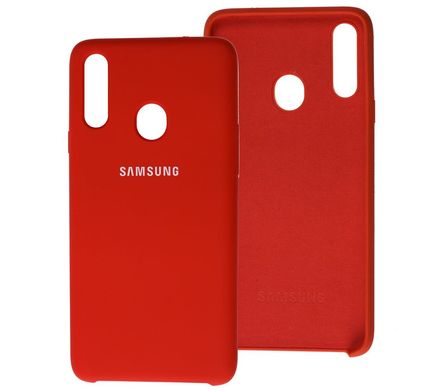 Чехол для Samsung Galaxy A20s (A207) Silky Soft Touch красный