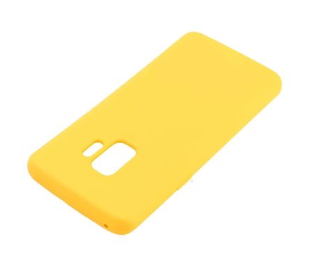 Чехол для Samsung Galaxy S9 (G960) Silky Soft Touch лимонный