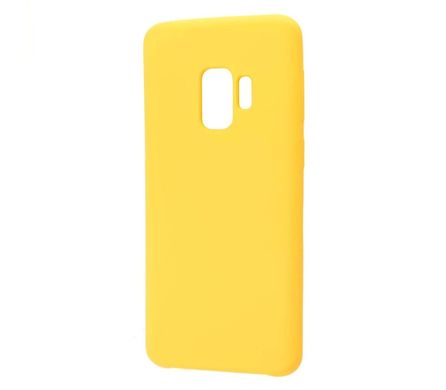 Чехол для Samsung Galaxy S9 (G960) Silky Soft Touch лимонный
