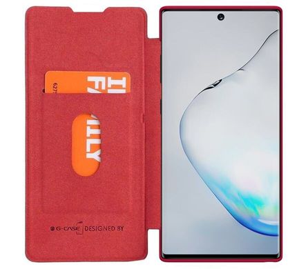 Чехол книжка для Samsung Galaxy Note 10 (N970) Nillkin Qin series красный