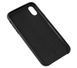 Чехол для iPhone X / Xs Leather classic "черный"