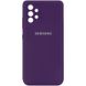 Чохол для Samsung Galaxy A72 4G / A72 5G Silicone Full camera закритий низ + захист камери Фіолетовий / Purple
