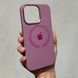 Чехол для iPhone 13 Pro Silicone Case Full (Metal Frame and Buttons) with Magsafe с металлическими кнопками и рамкой Blueberry
