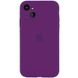 Чехол для Apple iPhone 13 Silicone Full camera закрытый низ + защита камеры / Фиолетовый / Grape