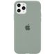 Чехол для Apple iPhone 11 Pro Max Silicone Full / закрытый низ / Серый / Mist Blue