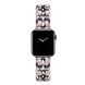 Ремінець для Apple Watch 42/44/45mm Chanel Leather Silver/Pink
