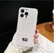 Чехол для iPhone 14 Pro Swarovski со стразами White