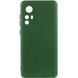 Чехол для Xiaomi 12T / 12T Pro Silicone Full camera закрытый низ + защита камеры Зеленый / Dark green